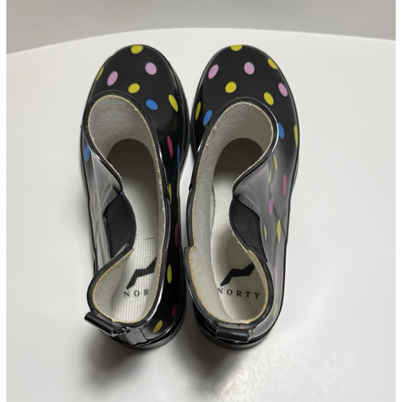 Norty Women Low Ankle High Rain Boots Rubber Snow Rainboot Bootie Polka Dot 9 - Picture 6 of 11